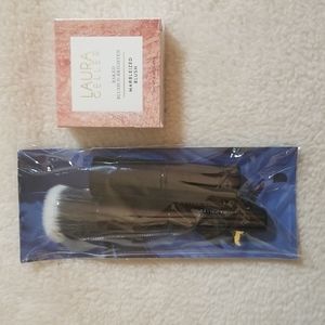 NIB Laura Geller Better Together 2 pc Face Brush Set & Baked N Brighten blush